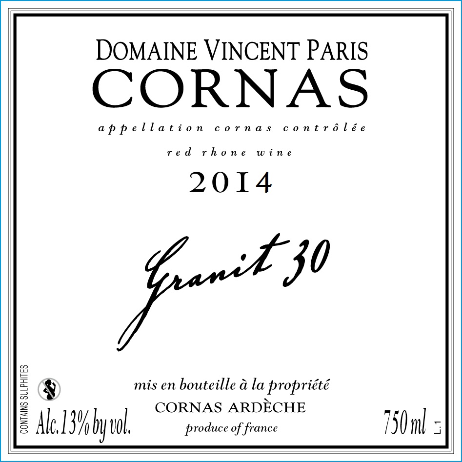 Cornas Granit 30 2014