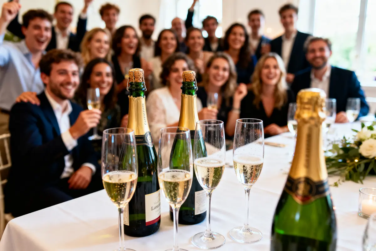 Combien de bouteilles de champagne pour 50 personnes prévoir ?