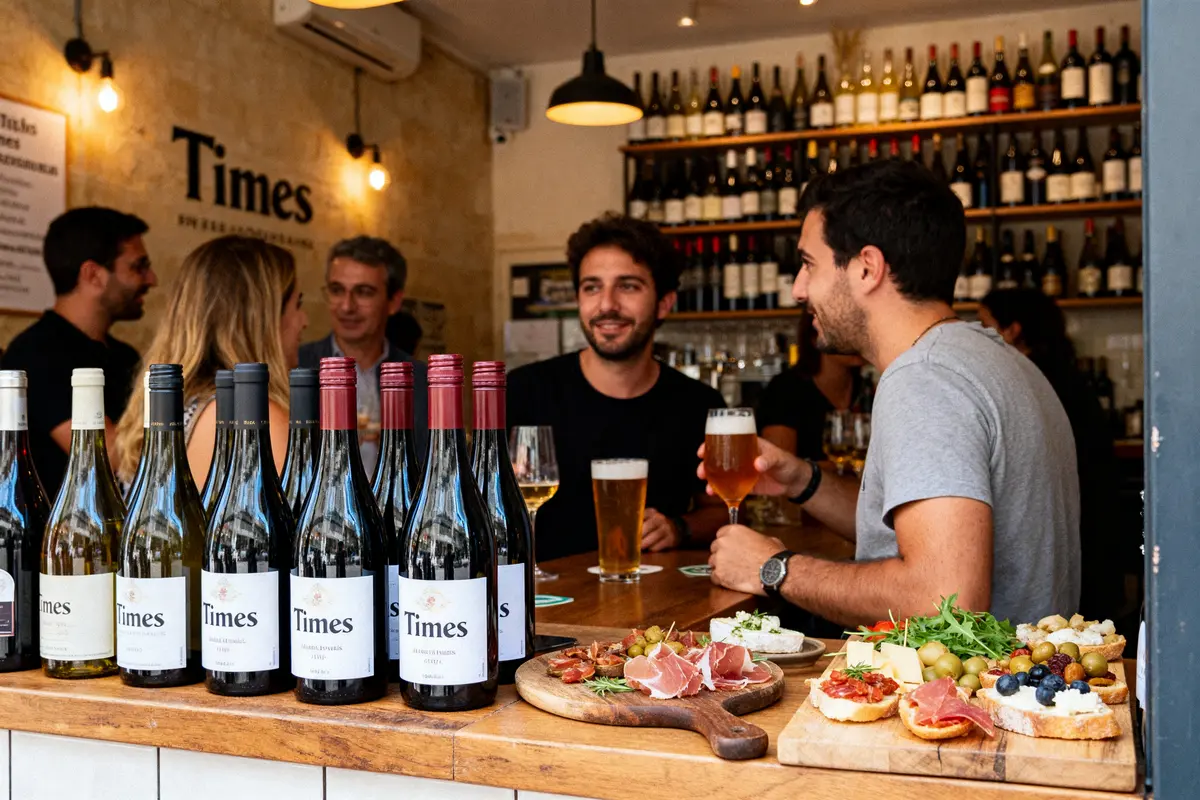 Times à Montpellier : bar à vins, tapas et soirées