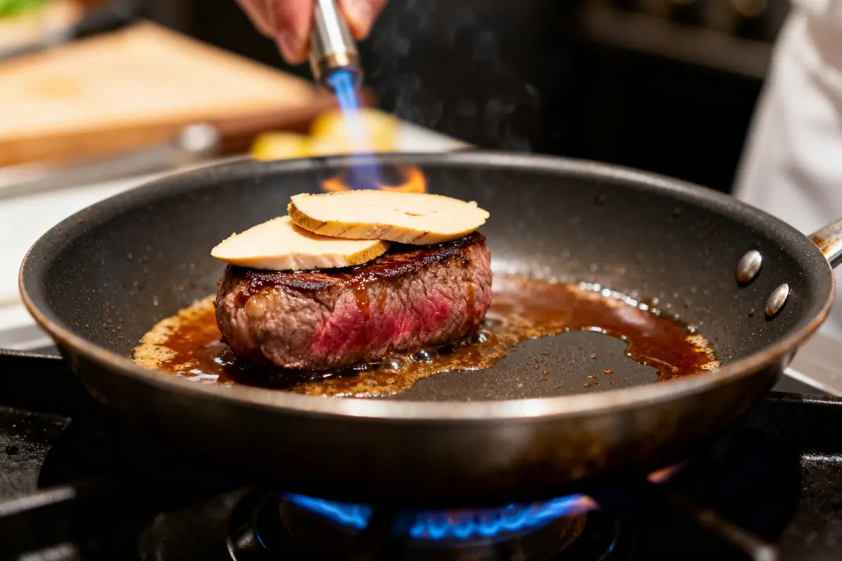 Recette de tournedos Rossini facile au foie gras et truffes