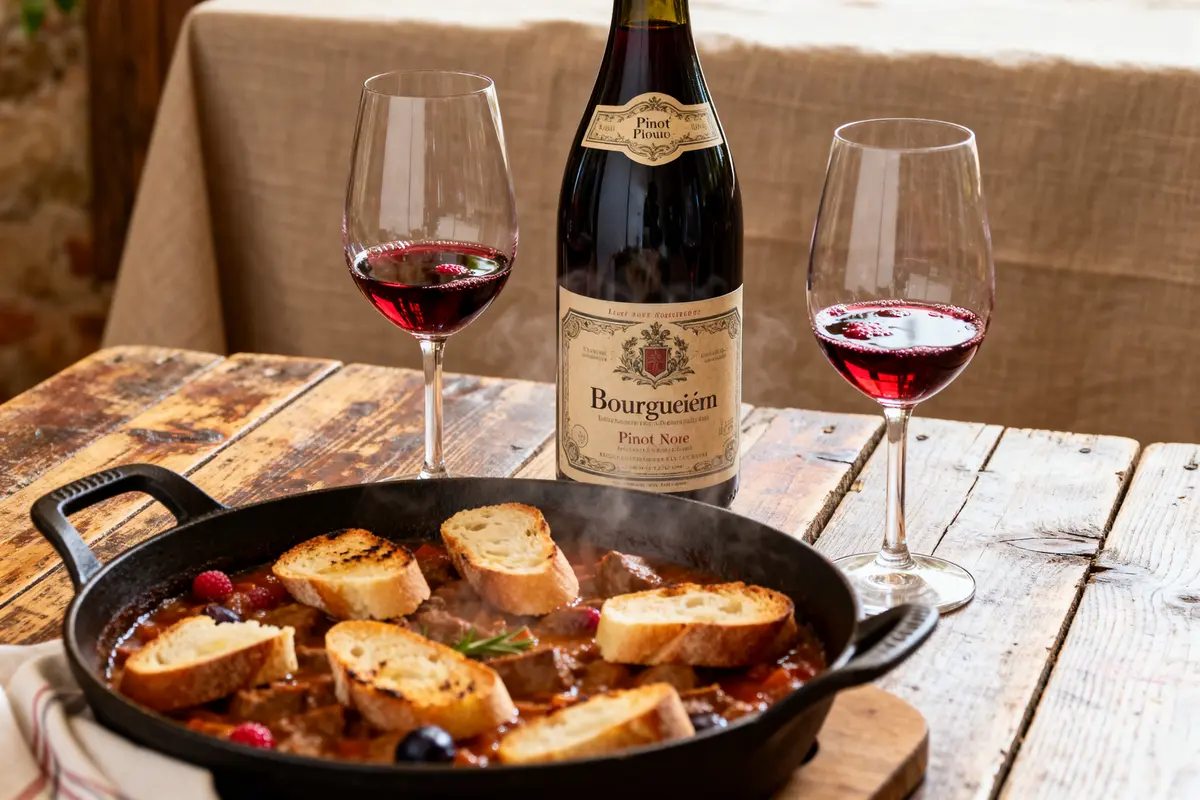 Quel vin rouge pour fondue bourguignonne : Guide et astuces
